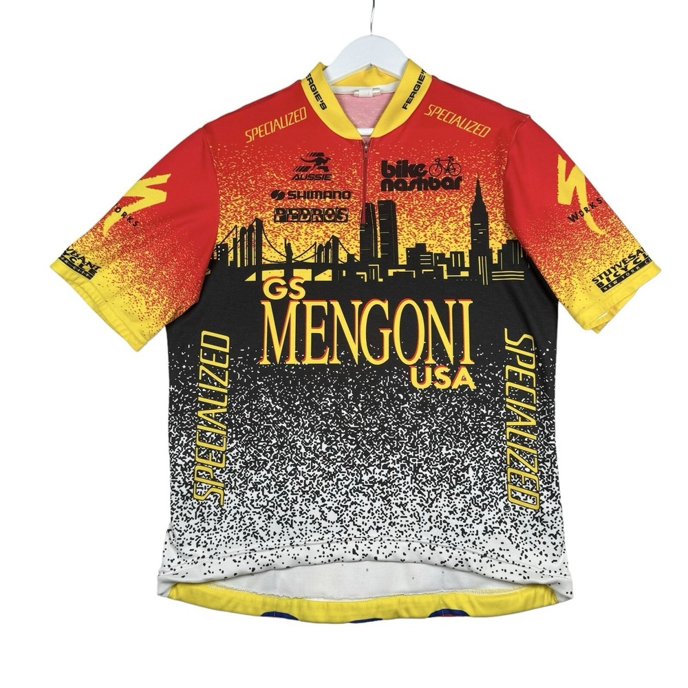 Aussie Specialized Team GS Mengoni New York Cycling Jersey Jolt Cola (Sz~XL)